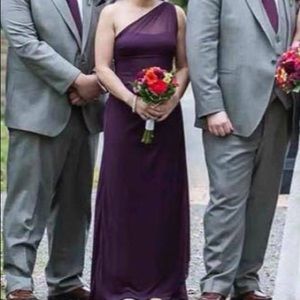David’s Bridal plum bridesmaid dress!